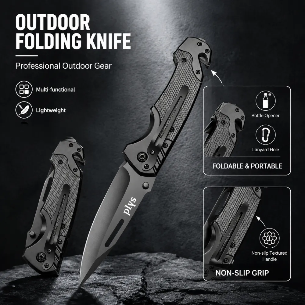 Dive Knife Titanium - Convenient Sharp Survival Knife Multi functional