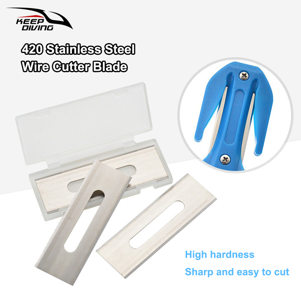 3PCS/lot Replaced Blades for K - Dive Knife Titanium 评论和价格