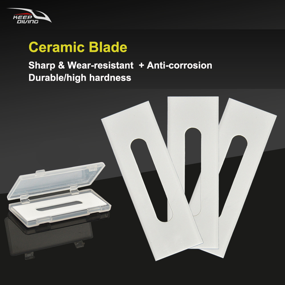 3PCS/lot Replaced Blades for K - Dive Knife Titanium 评论和价格