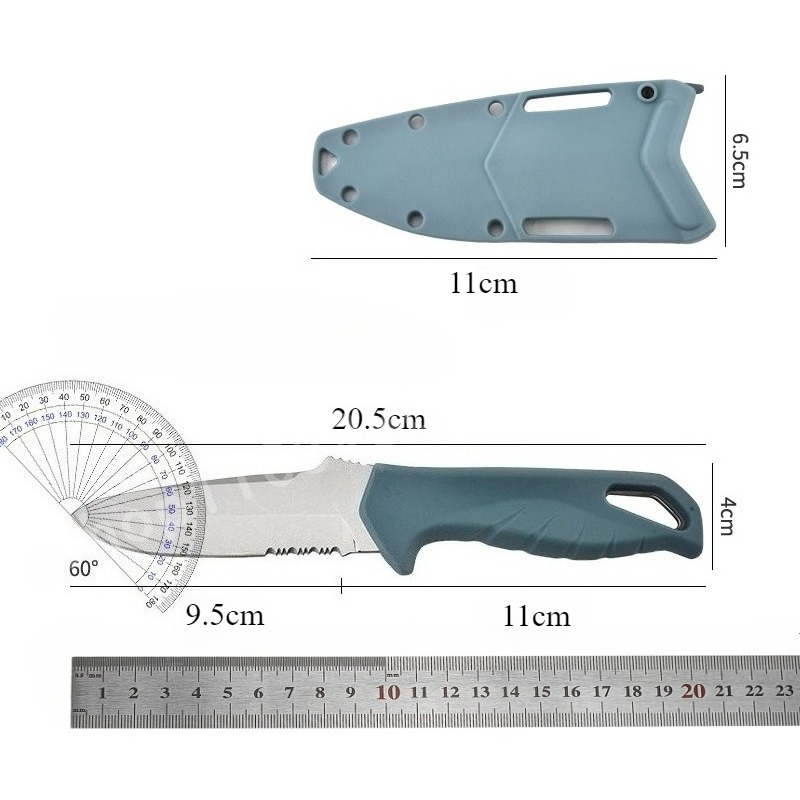 BM 18040 Straight Knife D2 Bla - Dive Knife Titanium 评论和价格