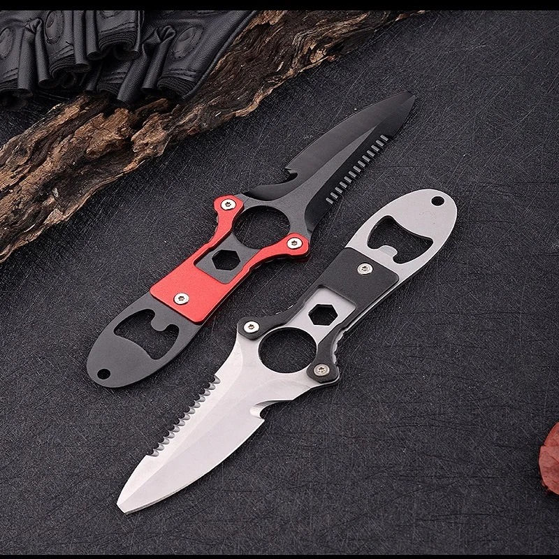 Stainless steel multifunctiona - Dive Knife Titanium 评论和价格