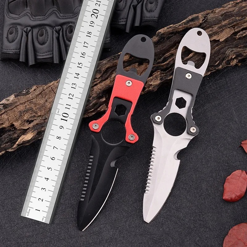 Stainless steel multifunctiona - Dive Knife Titanium 评论和价格