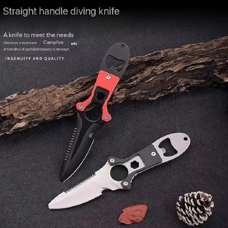 Stainless steel multifunctiona - Dive Knife Titanium 评论和价格